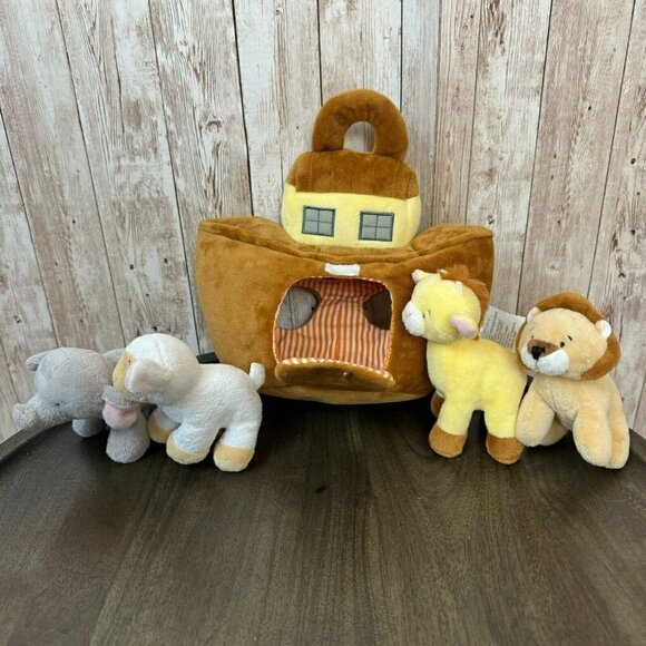 Baby Ganz Collection Noah's Ark 4 Stuffed Animal Toys Interactive Multicolor - Picture 3 of 7